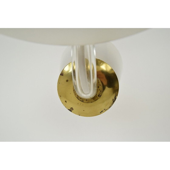 Image 1 of Lustre vintage en verre et laiton par Kamenicky Senov, Tchécoslovaquie 1960