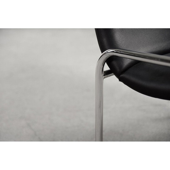 Image 1 of Paire de fauteuils vintage en acier tubulaire chromé de Thonet, Allemagne 1970