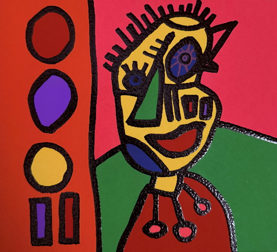 Image 1 of Paul Kostabi : "Fragments de temps, 2022". Signé à la main et numéroté.