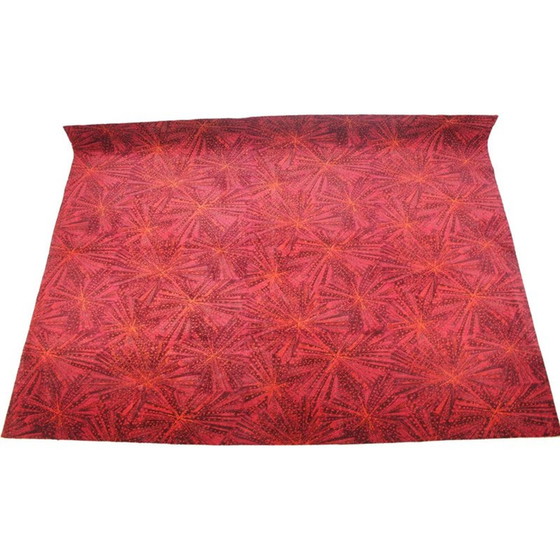 Image 1 of Tapis géométrique vintage par A. Ambrossová, Tchécoslovaquie 1960