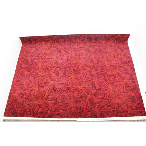 Tapis géométrique vintage par A. Ambrossová, Tchécoslovaquie 1960