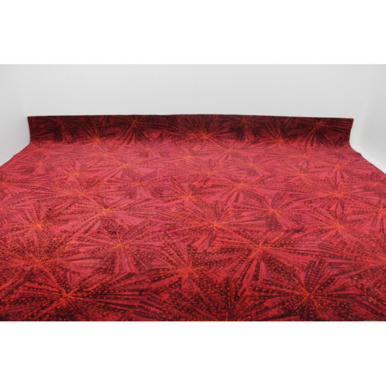 Image 1 of Tapis géométrique vintage par A. Ambrossová, Tchécoslovaquie 1960