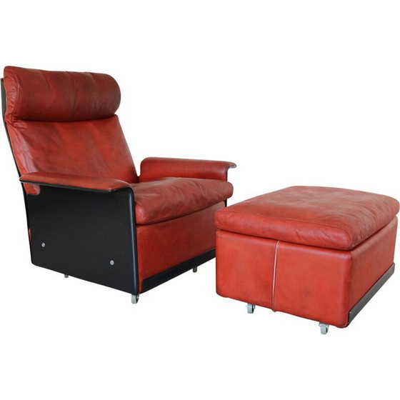 Image 1 of Fauteuil vintage avec Ottomane par Dieter Rams pour Vitsoe - 1960s