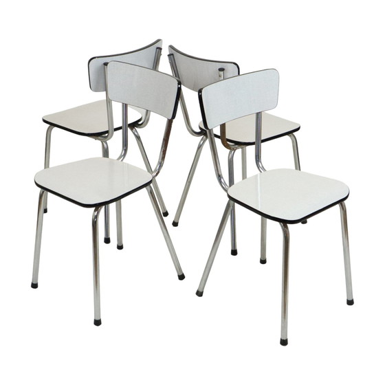 Image 1 of 4 chaises grises en formica