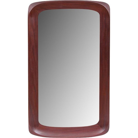 Image 1 of Miroir scandinave vintage en teck, 1960