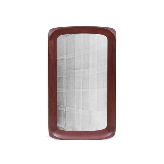 Image 1 of Miroir scandinave vintage en teck, 1960