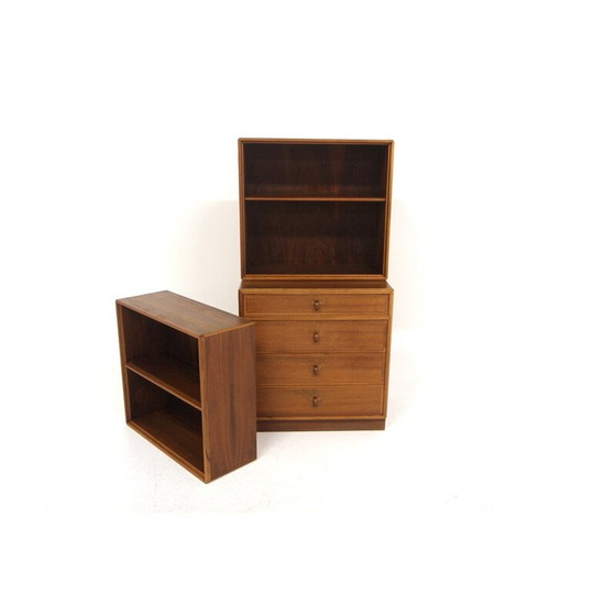 Image 1 of Bibliothèque vintage en noyer par Bertil Fridhagen pour Bodafors, Suède 1960