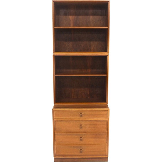 Image 1 of Bibliothèque vintage en noyer par Bertil Fridhagen pour Bodafors, Suède 1960