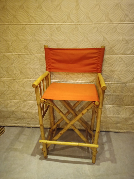 Image 1 of Tabouret de bar en bambou