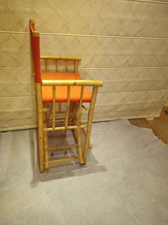 Image 1 of Tabouret de bar en bambou