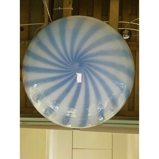 Pendentif sphère vintage en verre