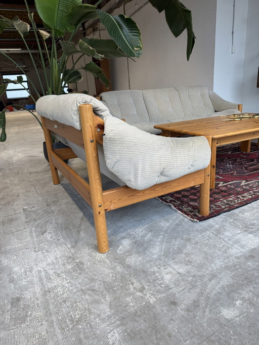 Coin salon vintage en pin danois