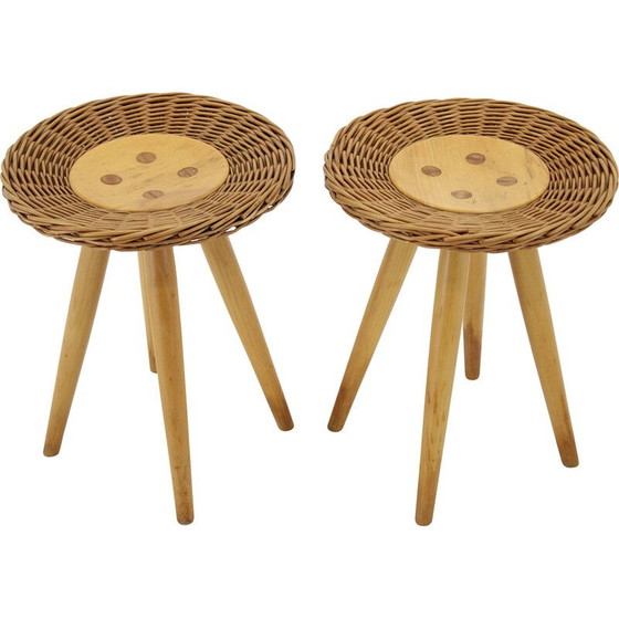 Image 1 of Paire de tables d'appoint vintage par Jan Kalous pour Uluv, Tchécoslovaquie 1970