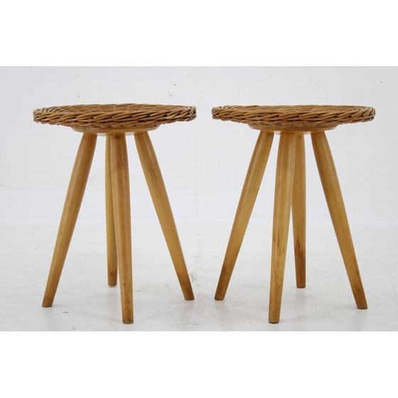 Image 1 of Paire de tables d'appoint vintage par Jan Kalous pour Uluv, Tchécoslovaquie 1970