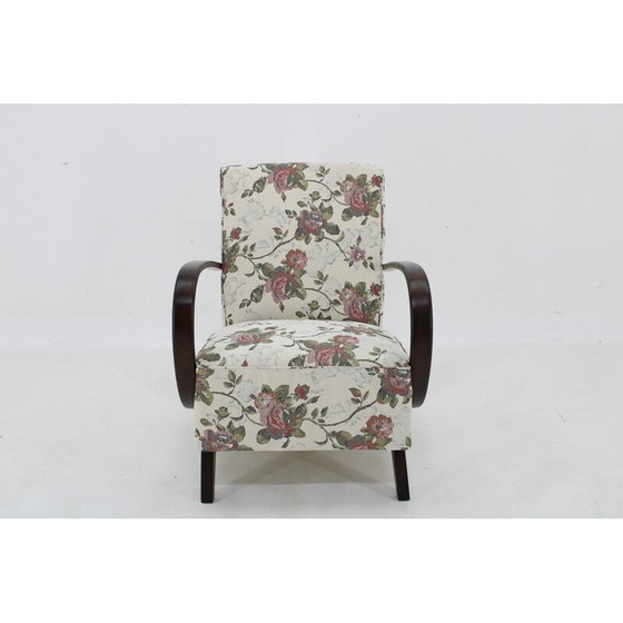 Image 1 of Fauteuil gobelin vintage par Jindrich Halabala, Tchécoslovaquie 1950