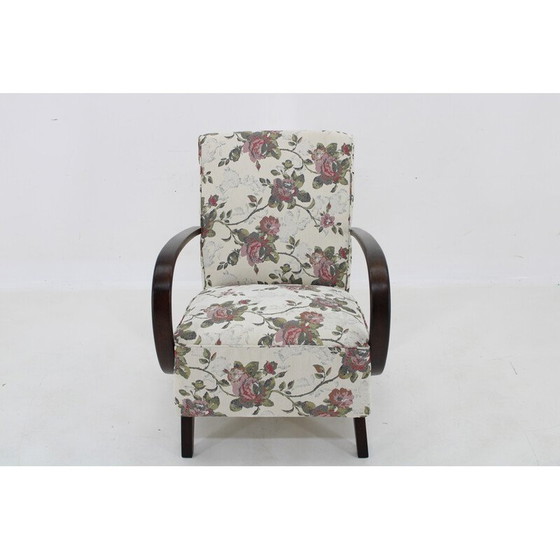 Image 1 of Fauteuil gobelin vintage par Jindrich Halabala, Tchécoslovaquie 1950