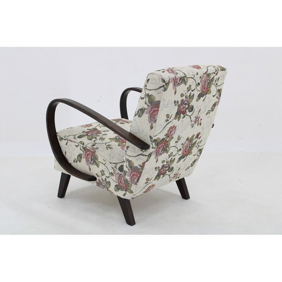 Image 1 of Fauteuil gobelin vintage par Jindrich Halabala, Tchécoslovaquie 1950