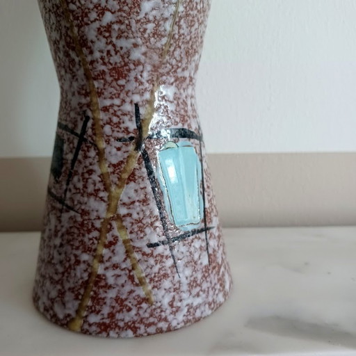 Vase Scheurich, abstrait Mid Century