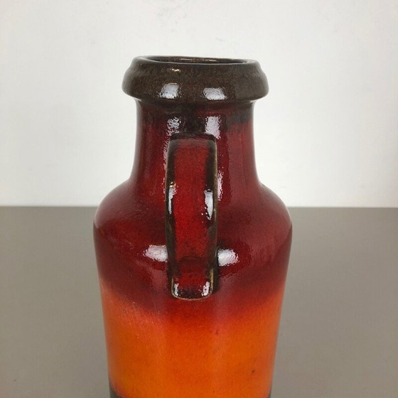 Image 1 of Vase vintage en lave grasse par Scheurich Allemagne 1970
