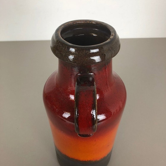 Image 1 of Vase vintage en lave grasse par Scheurich Allemagne 1970