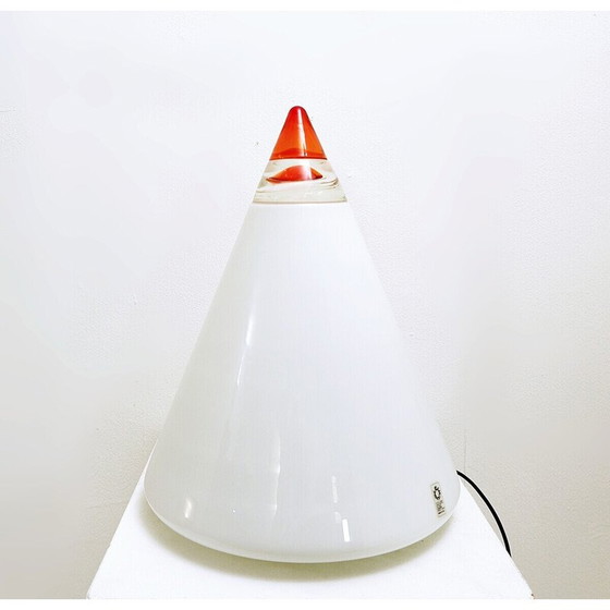 Image 1 of Lampe de table vintage "Rio" en verre par Giusto Toso pour Leucos, Italie 1970