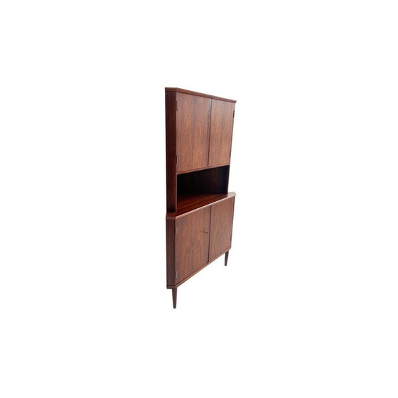 Image 1 of Meuble d'angle vintage en palissandre par Carlo Jensen pour Hundevad, Danemark 1950