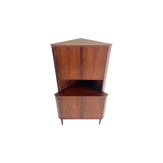 Image 1 of Meuble d'angle vintage en palissandre par Carlo Jensen pour Hundevad, Danemark 1950