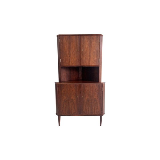 Image 1 of Meuble d'angle vintage en palissandre par Carlo Jensen pour Hundevad, Danemark 1950