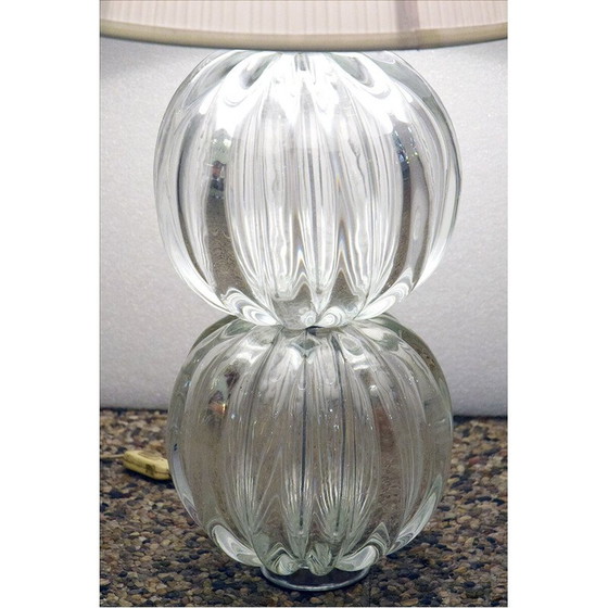 Image 1 of Lampe de table vintage en verre de Murano, 1970