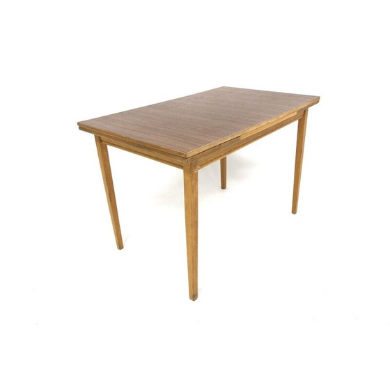 Image 1 of Table de salle à manger vintage en Formica et hêtre, Suède 1960