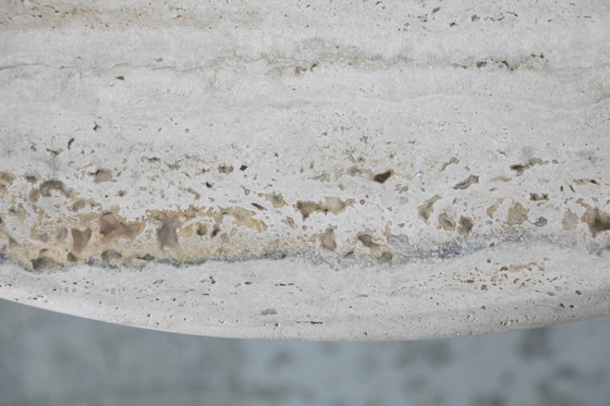 Image 1 of Table Basse Circulaire En Travertin