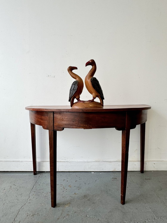 Image 1 of Petite sculpture d'oiseau africain en bois