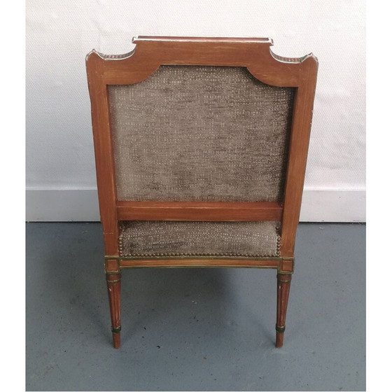 Image 1 of Fauteuil vintage style Louis XVI
