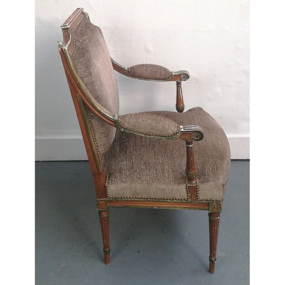Image 1 of Fauteuil vintage style Louis XVI