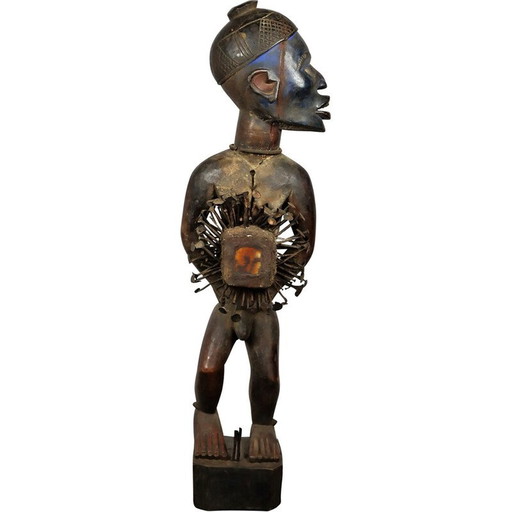 Statue vintage Nkisi Nkonde Kongo-Vili