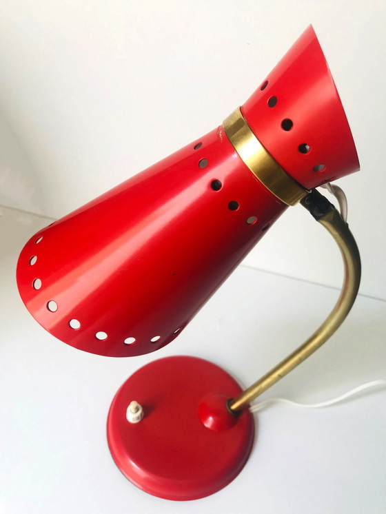 Image 1 of Lampe De Bureau Vintage • Diabolo • René Mathieu • Lunel • 1950