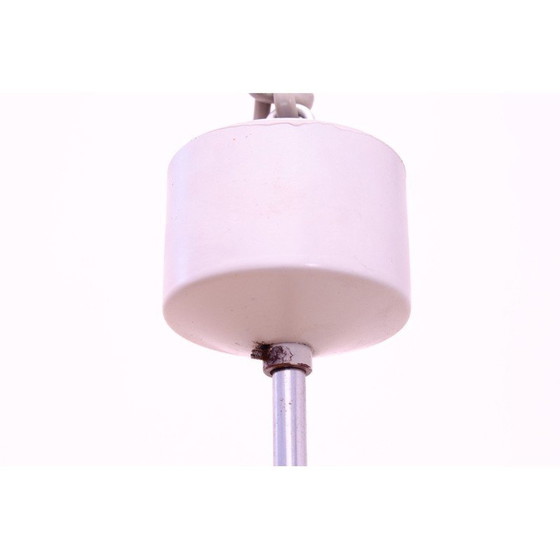 Image 1 of Lampe suspendue vintage en verre et chrome, Tchécoslovaquie 1970