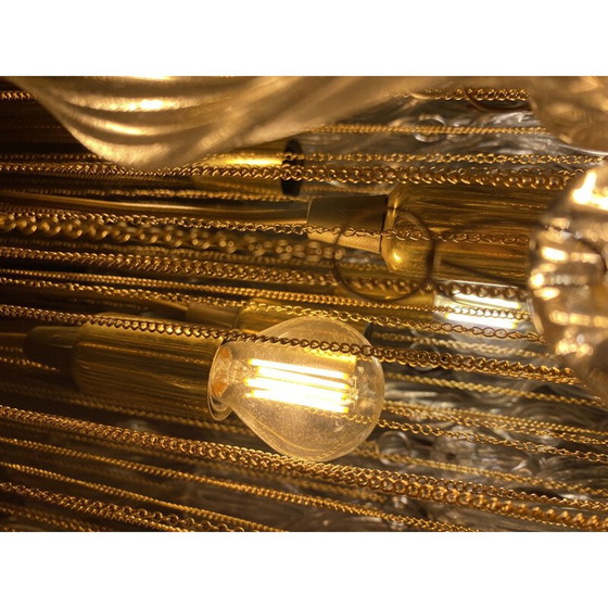 Image 1 of Lustre vintage en verre de Murano par Venini, 1970