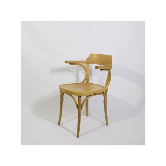 Image 1 of Chaise de bureau vintage en bois courbé, 1970