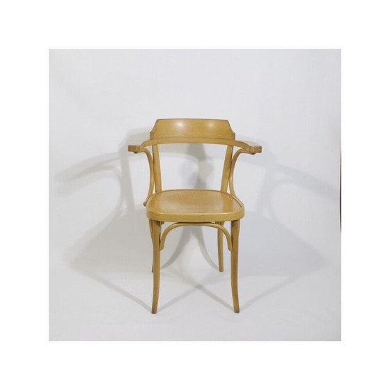 Image 1 of Chaise de bureau vintage en bois courbé, 1970
