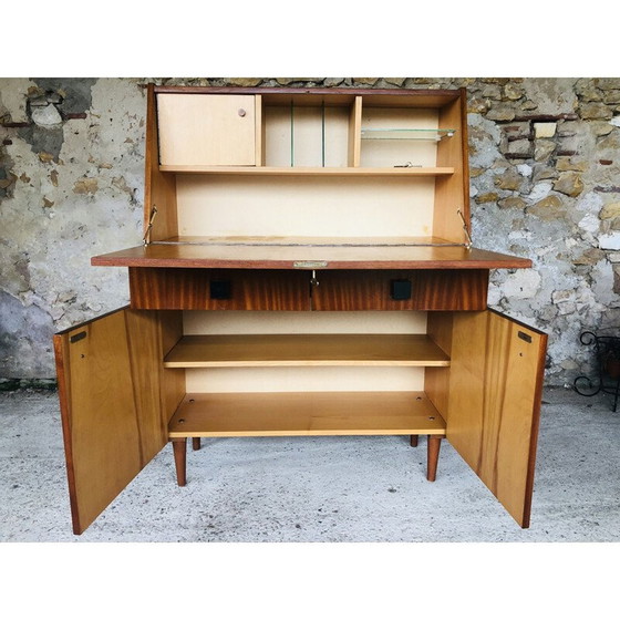 Image 1 of Secrétaire scandinave en bois, 1960