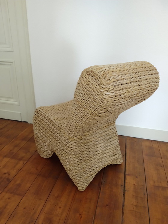 Image 1 of Fauteuil Haans Feuille de bananier tressée