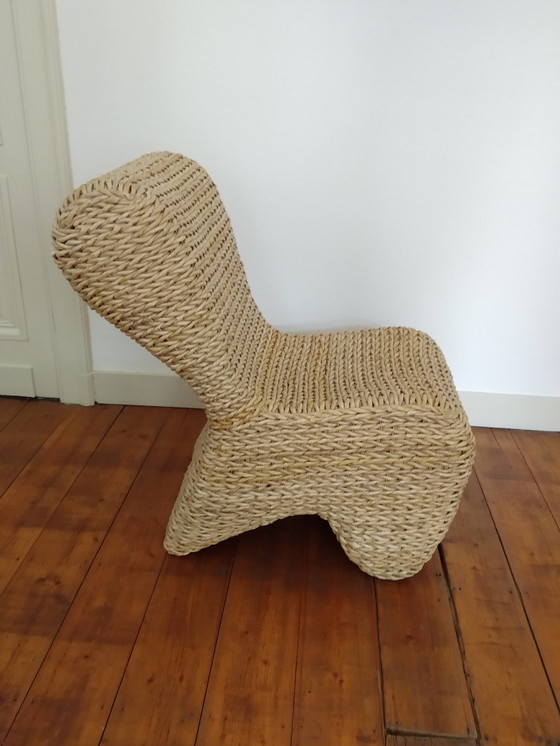 Image 1 of Fauteuil Haans Feuille de bananier tressée