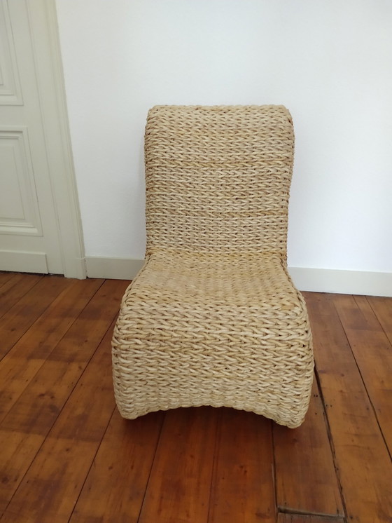 Image 1 of Fauteuil Haans Feuille de bananier tressée