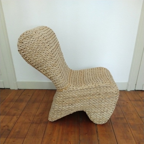 Image 1 of Fauteuil Haans Feuille de bananier tressée