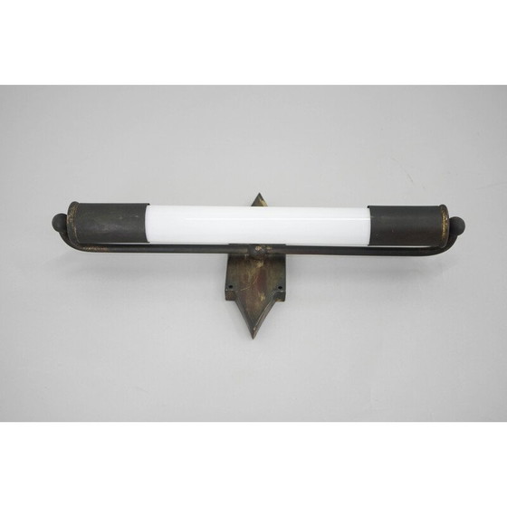Image 1 of Lampe murale Vintage Art Deco en laiton, 1920