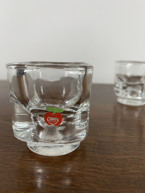 Image 1 of Duo de bougeoirs en verre du Golfe, 1970S