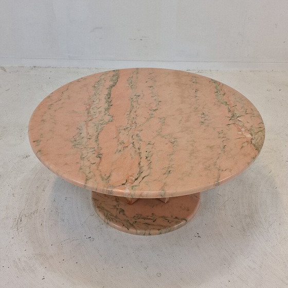 Image 1 of Table basse ronde en marbre, Italie 1980