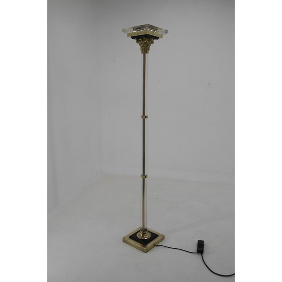 Image 1 of Lampadaire vintage avec lumière verticale, Italie 1970