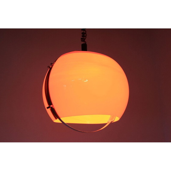 Image 1 of Lampe suspendue vintage orange